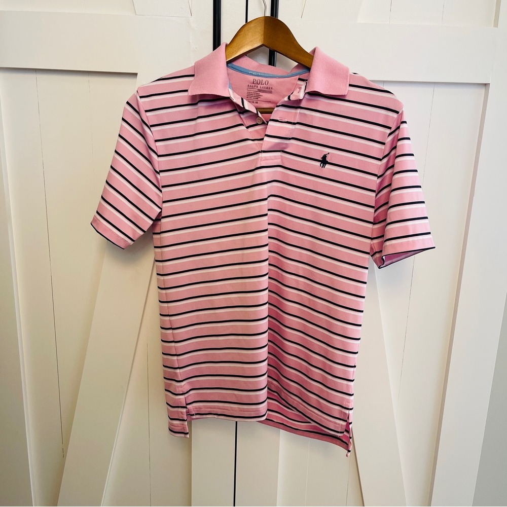 Polo by Ralph Lauren Pink Striped Kids Shirt L
